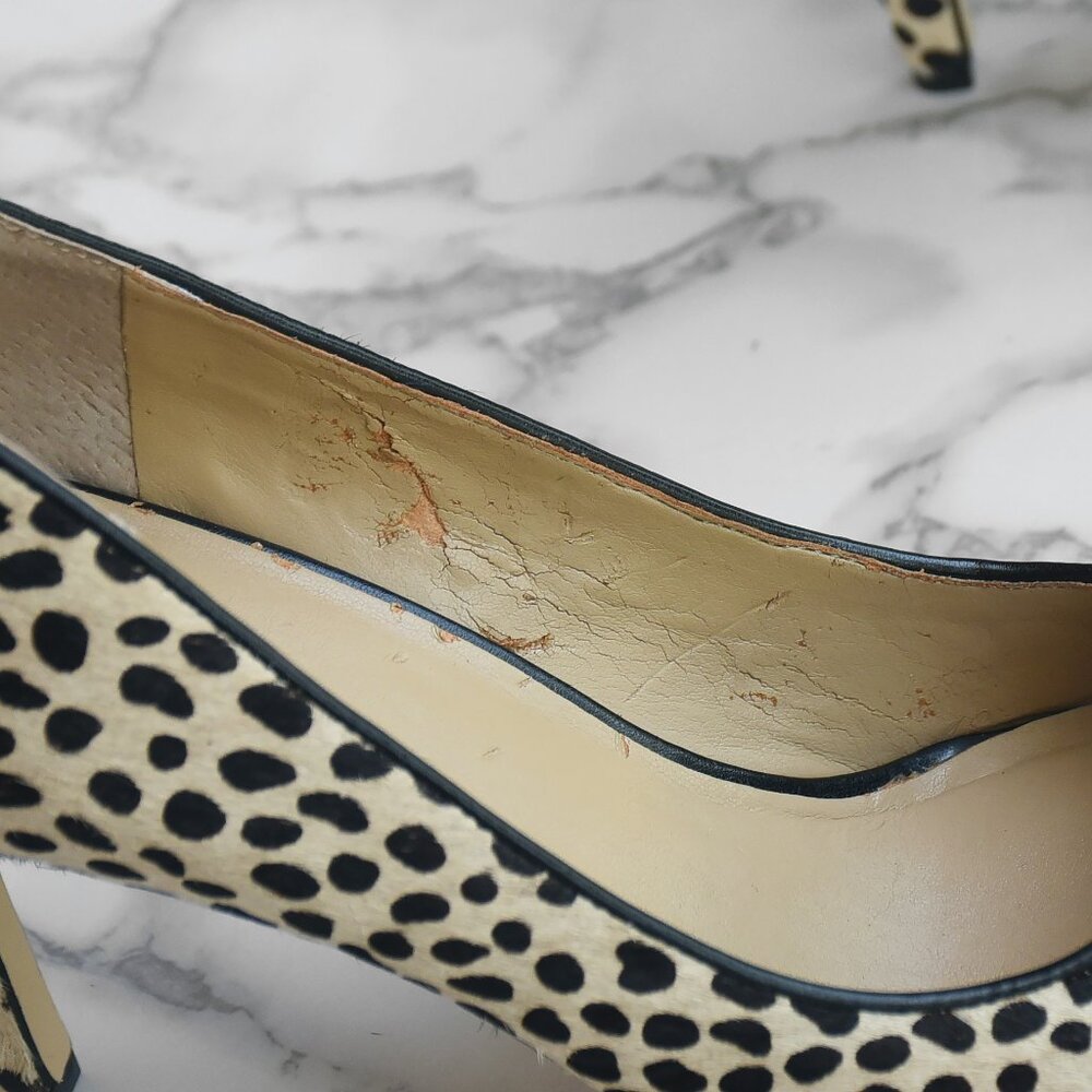 NWOT Ann Taylor Cheetah Liz Zipper Heel 8 - Picture 7 of 8